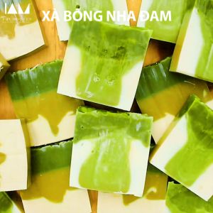 Xà bông nha đam giảm hôi ƞách mùi cơ thể mụn lưng mẩn ngứa tẩy tế bào chết 135 gr