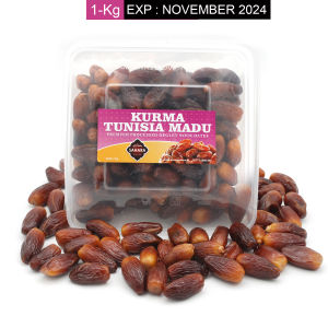 Kurma Madu Tunisia 1kg Premium Sahara Processed Deglet Nour Original