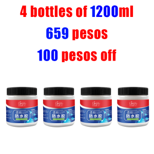 👍best sellers top1👍waterproof glue With brush 500g roof sealant leak repair Transparent water proof glue for leakagewater proofing paint for concretecement wallcrack wallkitchen sinkroof