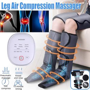 Electric Air Compression Shiatsu Kneading Slimming Leg Calf Massage Belt Heating Therapy Foot Soles Acupoint Pain Relief Slim Bandage