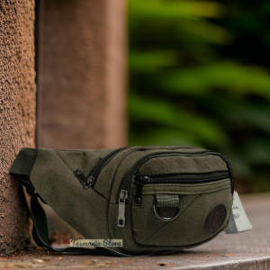Waistbag Kanvas Premium Tas Selempang Pria Multifungsi
