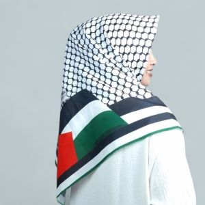 Kerudung Palestina Segi Empat