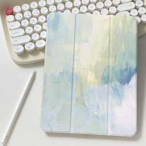 เคส iPad gen9 gen8 10.2 Air6 การไล่ระดับสีสีน้ำ ที่ใส่ปากกา เคสไอแพด Air4 Air5 10.9 Pro11 2024 Gen10 Air7 Gen11
