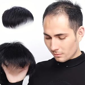 ✨ Top Hairpiece/Natural Realistic Mens Hairpiece/Perfect Fit/Lightweight & Easy To Install/Quick/Trim To Fit/Regain Confidence/Conceal Thinning Hair One Second Younger 20 Years