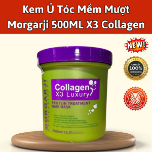 Hấp phục hồi Morgarji Collagen 500ml (hũ)  Giúp tóc suông mượt óng ả .