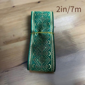Lace Ethnic trimmings / lei ribbon 7m per  2 inches width/Woven fabric for Leis Garlan