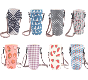 Water Bottles Storage Bag Carrier Crossbody Mug Insulated Cover Bag Simple Portable Hanging Rope Bag