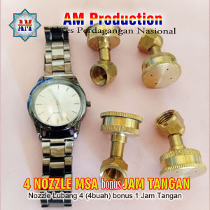 Paket 4 Nozzle MSA bonus Jam Tangan warna Black White