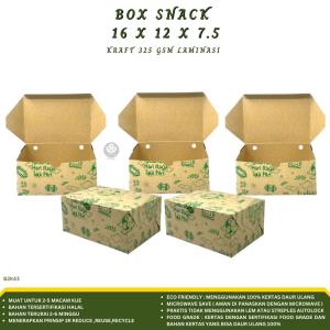 Snack Box 12x16 Tebal 325 Gsm Laminasi Dus 12x16 (Isi 20 Pcs / B2K4E)