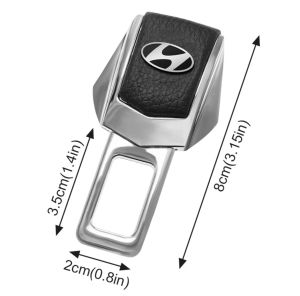 Chốt Cài Dây Đai An Toàn Cho Xe HYUNDAI Santafe 2010-2015 chất liệu Cao Cấp Hợp Kim sáng bóng