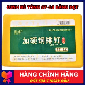 Đinh bê tông ST18 dẹt dùng cho máy bắn đinh bê tông ST18 STARKER máy bắn đinh hơi hộp 1400 đinh