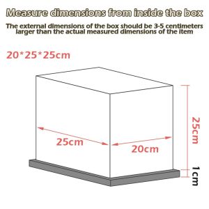 Popmart Transparent Acrylic Display For Ne Zha 2 Popmart Figurine Labubu Zimomo for Shoes Sneakers Jewelry Collectibles 手办展示盒收纳