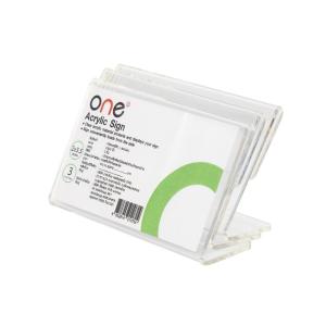 ป้ายอะคริลิก 3.5x2นิ้ว L แนวนอน (แพ็ค3อัน) ONE