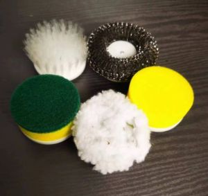 🇸🇬【SG stock】5 in1 Electric Cleaning Brush Brush Electric Cordless Cleaning for Tub and One Touch Operation & 5 Replaceable Brush Heads For Kitchen Bathroom Toilet Washbasin