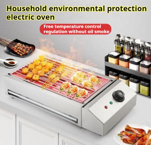 2800W Stainless steel electric oven indoor electric grill barbecue oven mutton grill electric grill household commercial