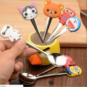 Sendok Teh Anak Karakter Kartun Lucu Imut Stainless steel / Tea Spoon Stainless Steel