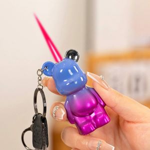 Bật lửa móc khoá - hình gấu Bearbrick ( xài gas )