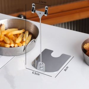 Price Tag Holder/Menu Stand/Tiang Nomor Meja/Nomor Meja Restoran/Metalik
