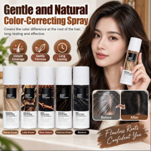 Gentle Natural Color Depositing Spray Root Touch Up Hair Color Spray Instant Grey Hair Coverage Temporary Wash Out Hair Colour Hair Styling Spray