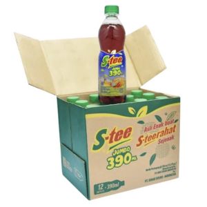[GROSIR!!] Stee Botol Jumbo 390ml 1 DUS isi 12 Botol - grosir teh manis nikmat enak termurah segar lebaran puasa