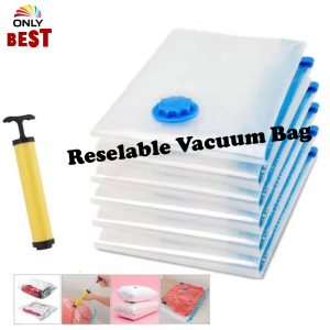 ✅O.B.S✅(PA+PE=THICKER) Travel Storage Resealable Reusable Vacuum Bag Vacuum Storage Bag Compression Bag 真空收纳袋