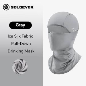 SOLOEVER Sun Protection Balaclava cycling face mask ice silk quick-drying breathable windproof adjustable design UPF50+ UV protection mountaineering fishing outdoor sports special
