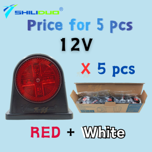 12V/24V LED Light Side Lamp SHILIDUO SD-4017A Lampu Tepi Cahaya Universal White & Red Lorry Truck