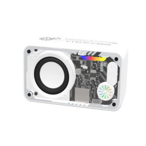 Portable Bluetooth Speaker Wireless Transparent Bluetooth Soundbar Subwoofer With Colorful Light TF Card MP3 Music Player