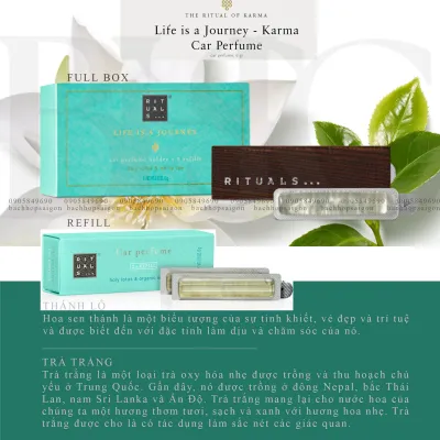 bhsg - Rituals sáp thơm xe hơi kẹp cửa gió The Rituals car perfumed dành cho người say xe và nhạy mùi hương