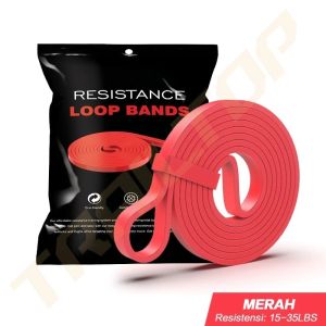 [snack time] TrailTop Resistance Bands Alat Fitness Olahraga Gym Alat Yoga Fitness 4 Warna