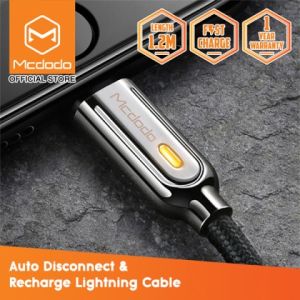 Smart Series 2.4A Auto Disconnect & Recharge Lightning Data Cable 1.2M CA526