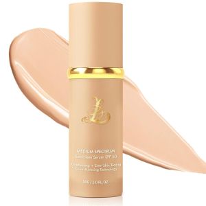 4 in 1 Foundation with SPF 50+[Skin friendly][Light Weight][Long Lasting]Color Changing Foundation，Medium Spectrum
