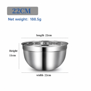 GoldStar Mixing Bowl Stainless Steel Thicker Mixing Bowl Salad Bowls Kitchen Cooking Tools