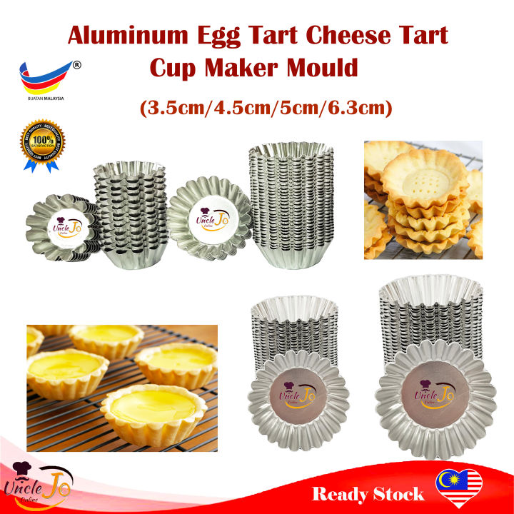 3.5cm/4.5cm/5cm/6.3cm Egg Tart / Aluminium Acuan Aluminium Kuih Tart / Acuan Fruit Tart/ Cheese