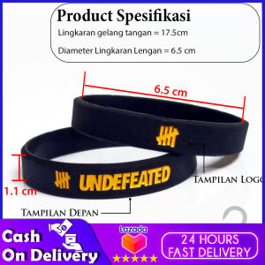 COD BRACELET TANGAN PRIA - GELANG KARET UNDEFEATED SPORT ORIGINAL 4 EDITION UD H L Y