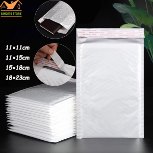 White Pearl Film Bubble Bag Clothing Express Packing Bag Waterproof Shockproof Bubble Envelope Bag 88HomeStore 10 pcs