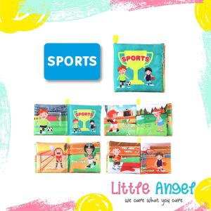 BUKU BANTAL MAINAN EDUKASI ANAK Buku Kain Bayi Karakter Anak Balita Belajar Cerita Gambar Edukatif Cloth Education Soft Book