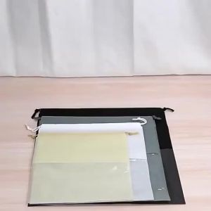 5Pcs Reusable Non-woven Drawstring Handbag Clothes Storage Organizer Dustproof Dust Cover
