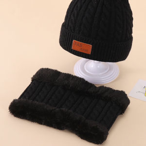 3Pcs Topi Kupluk Syal Sarung Tangan Musim Dingin Winter Bayi Anak Bahan Rajut