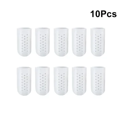 Silicone Finger Protectors Soft Breathable Gel Finger Cots with Hole Finger Cover for Eczema Wounds Cracking Blisters Broken Arthritis