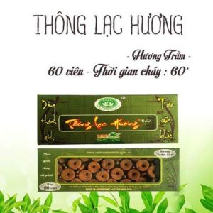 Trầm nụ Thông Lạc Hương cháy 60phut nhang sạch thảo dược thiên nhiên