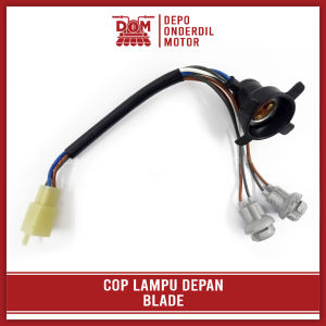 Cop Lampu Depan BLADE (PSP) - Pitingan Fiting Socket Soket Dop Utama Honda + Riting Blade Repsol