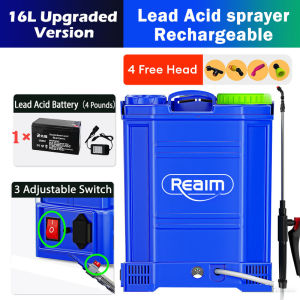 REAIM Sprayer Agriculture 5L 8L 16L 20L Rechargeable Knapsack Sprayer Electric and Manual 2in1 Sprayer Gardening tools
