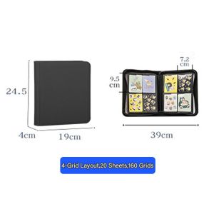 TOPLOADER Binder 4/9/12 Pocket Leather Material with Zipper for All Card Collectibles - 160/360/480 Cards Capacity - Secure Storage Solution for NBA Pokémon Yu-Gi-Oh! Cards