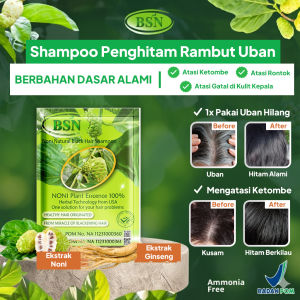 BSN Noni Shampoo isi 1 sachet - Menutrisi penghitam rambut uban anti ketombe dan rontok sampo