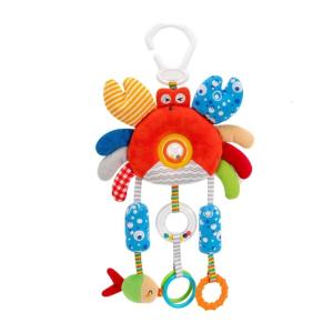 Di động vải bông xoay tương tác cho xe đẩy cũi thúc đẩy nhận dạng màu sắc và kích thích thính giác ở trẻ sơ sinh