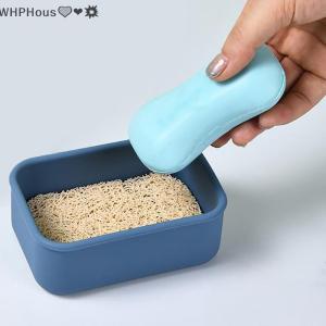 WP💓💛💖 Solid Shampoo Bar Holder Large Leakproof Travel Soap Case Silicone Soap Box With Draining Layer Enhanced Soap Container