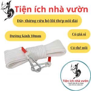 Dây Thừng Lõi Thép Cứu HộDây Thừng Leo Núi Dày 10mm Có Thể Nối Dài Chắc Chắn Chất Lượng Cao Đa Năng.