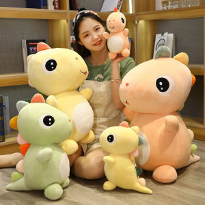 Cartoon Dinosaur Doll Plush ToyCute Colorful Dragon Doll Soft Pillowmainan budak perempuan