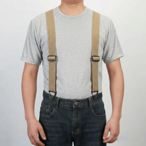 HAPP Công suất lớn Dây đeo quần áo lao động với 4 móc kẹp Rộng 38cm Dây đeo quần kiểu X Retro Thanh lịch Dây đeo quần có thể điều chỉnh Sử dụng trong công việc